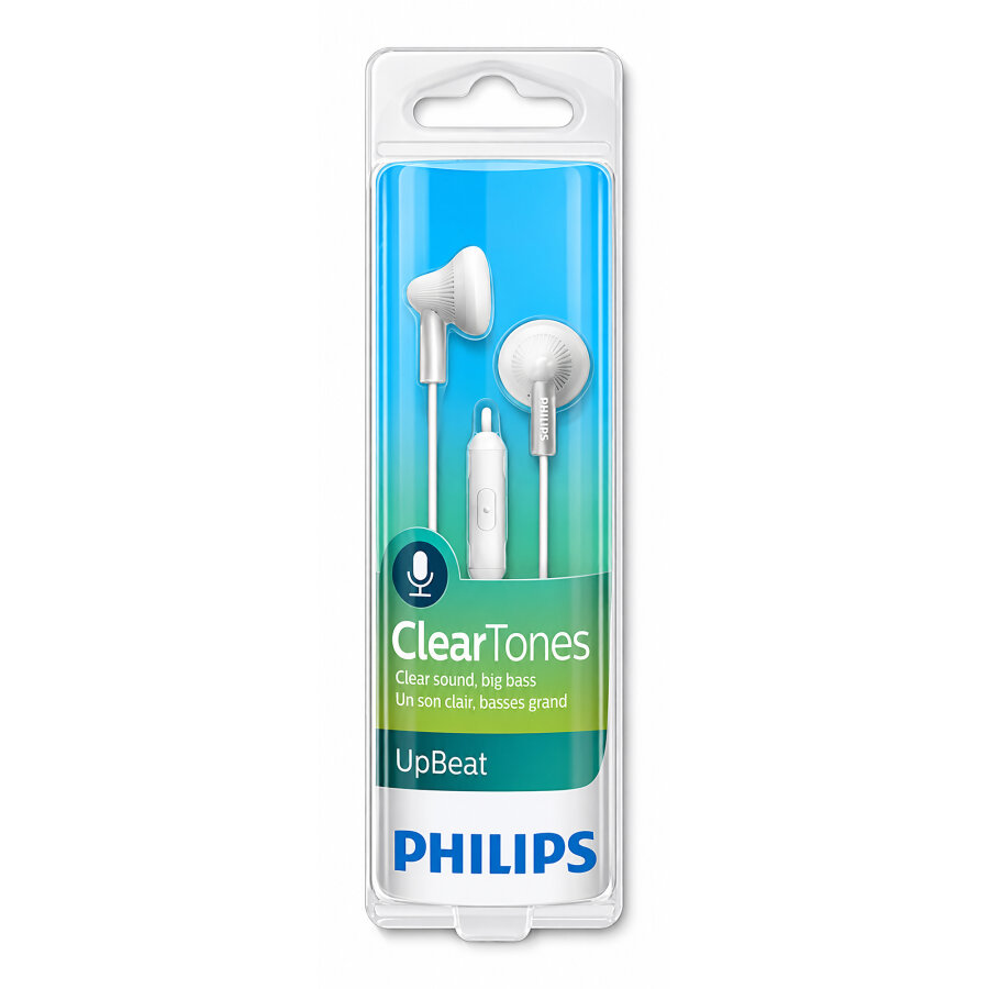 Philips SHE3015 3.5mm Jack Girişli Kablolu Mikrofonlu Kulak İçi Kulaklık Stereo Handsfree Telefon Uyumlu Beyaz - 4