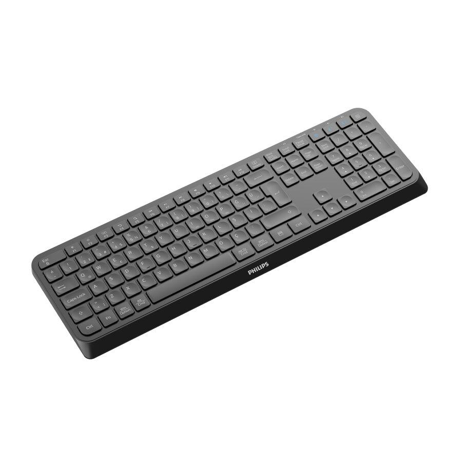 Philips SPK6407B 2 Kanallı Bluetooth Kablosuz Türkçe Q Klavye Multimedya Ofis Klavyesi Siyah - 6