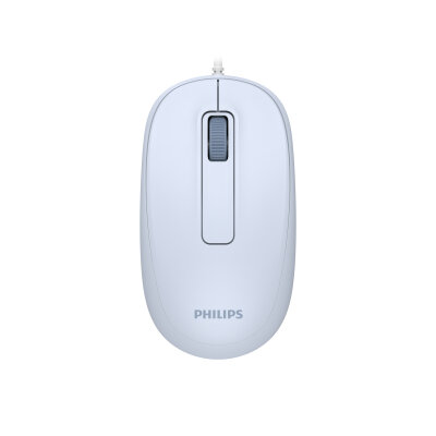 Philips SPK7238J USB Kablolu 1200 DPI Optik Mouse Hafif Ergonomik Günlük Kullanım Açık Mavi