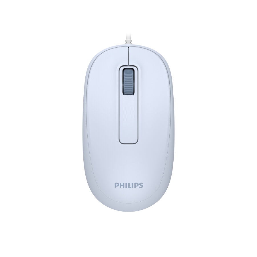 Philips SPK7238J USB Kablolu 1200 DPI Optik Mouse Hafif Ergonomik Günlük Kullanım Açık Mavi - 1
