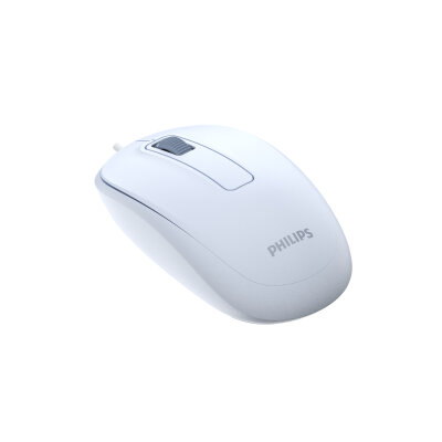Philips SPK7238J USB Kablolu 1200 DPI Optik Mouse Hafif Ergonomik Günlük Kullanım Açık Mavi - 7
