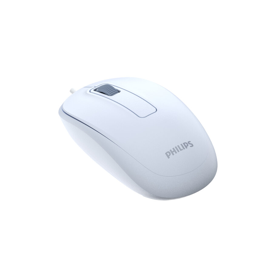 Philips SPK7238J USB Kablolu 1200 DPI Optik Mouse Hafif Ergonomik Günlük Kullanım Açık Mavi - 7