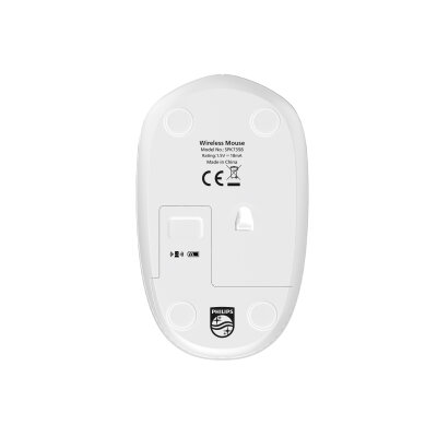 Philips SPK7358W Kablosuz 1600 DPI Sessiz Tıklama Optik Mouse 2.4GHz Wireless Ergonomik Beyaz - 7