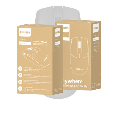 Philips SPK7398B Kablosuz Sessiz Mouse 1600 DPI Siyah - 6