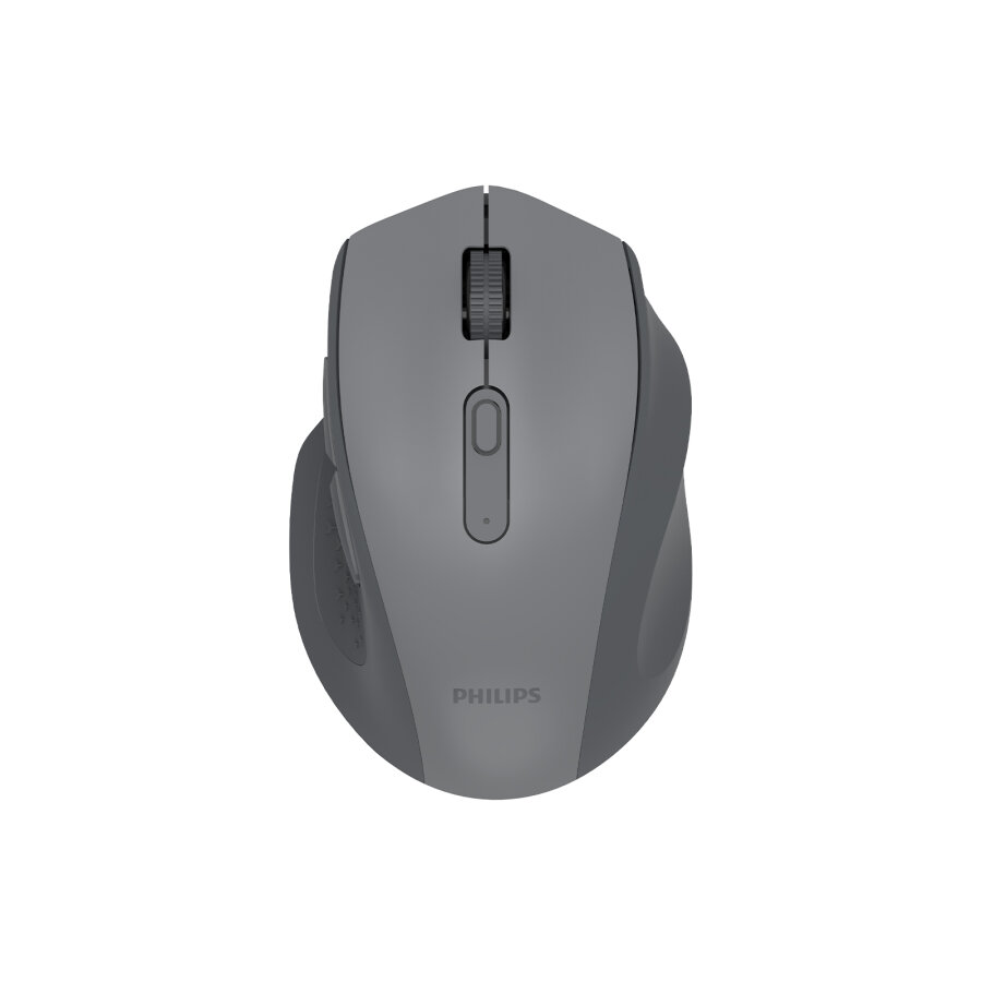 Philips SPK7547G Dual Mod Bluetooth ve 2.4G Kablosuz Ergonomik Sessiz Mouse 4000 DPI Gri - 1