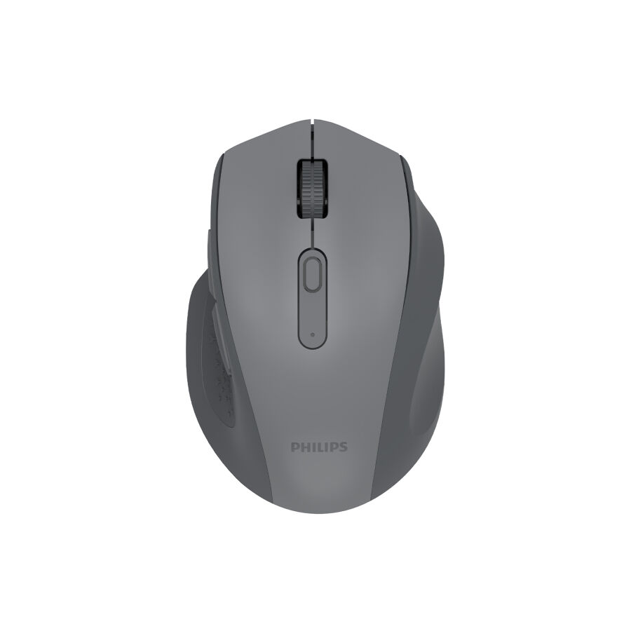 Philips SPK7547G Dual Mod Bluetooth ve 2.4G Kablosuz Ergonomik Sessiz Mouse 4000 DPI Gri - 1