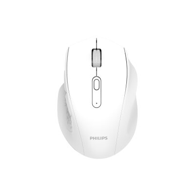 Philips SPK7547W Dual Mod Bluetooth ve 2.4G Kablosuz Ergonomik Sessiz Mouse 4000 DPI Beyaz