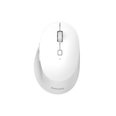 Philips SPK7607W Dual Mod 2.4GHz 2 Kanallı Bluetooth 3200 DPI Ergonomik Sessiz Optik Mouse Beyaz