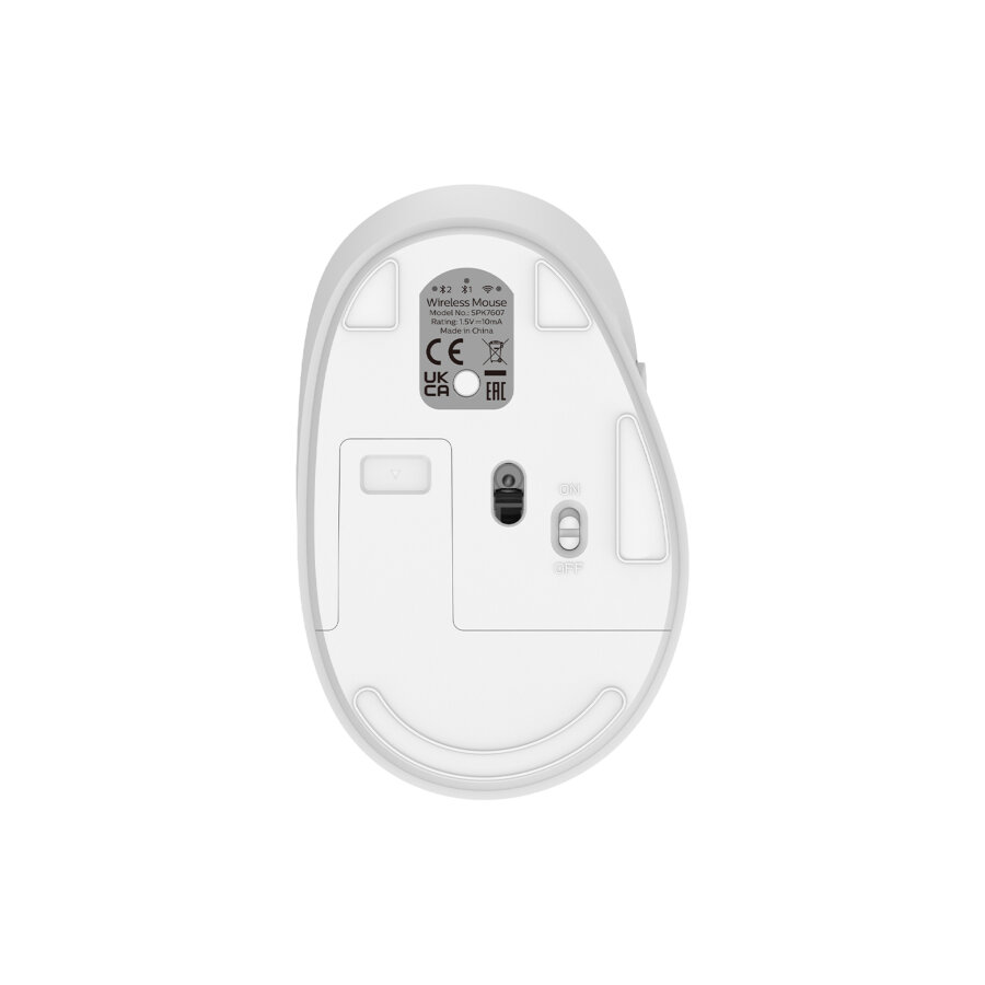 Philips SPK7607W Dual Mod 2.4GHz 2 Kanallı Bluetooth 3200 DPI Ergonomik Sessiz Optik Mouse Beyaz - 2