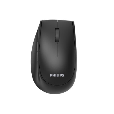 Philips SPK7627B Dual Mod 2.4GHz Bluetooth 1600 DPI Ergonomik Sessiz Tıklama Optik Mouse Siyah