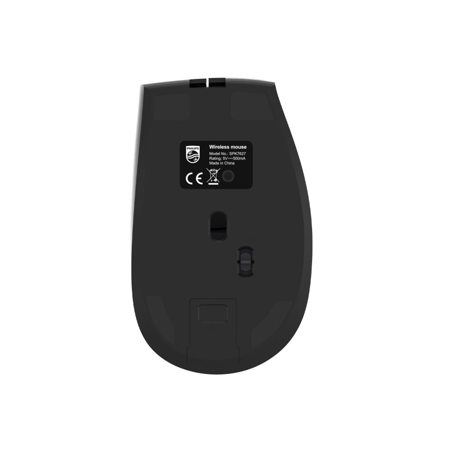 Philips SPK7627B Dual Mod 2.4GHz Bluetooth 1600 DPI Ergonomik Sessiz Tıklama Optik Mouse Siyah - 7