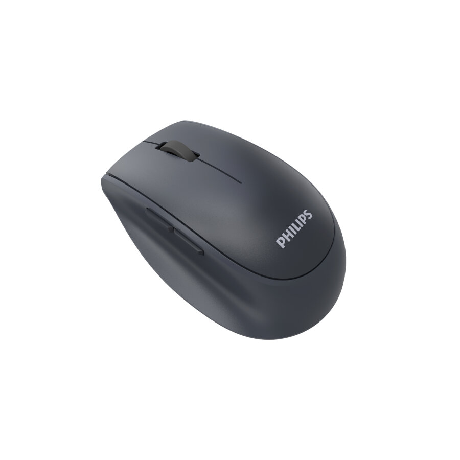 Philips SPK7627K Dual Mod 2.4GHz Bluetooth 1600 DPI Ergonomik Sessiz Tıklama Optik Mouse Gri - 2