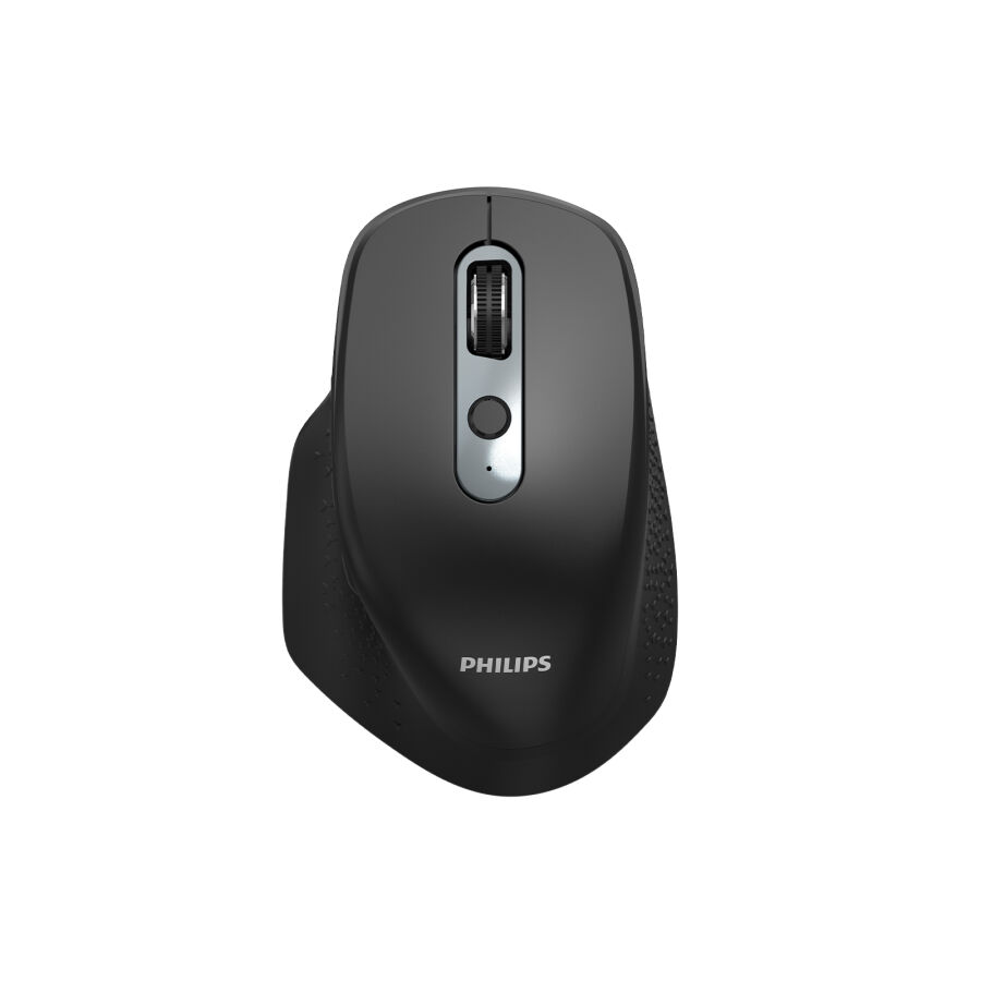 Philips SPK7818B Dual Mod 2.4G ve Çift Bluetooth Kablosuz Ergonomik Sessiz Mouse 3200 DPI Siyah - 1