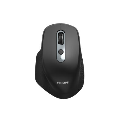 Philips SPK7818B Dual Mod 2.4G ve Çift Bluetooth Kablosuz Ergonomik Sessiz Mouse 3200 DPI Siyah