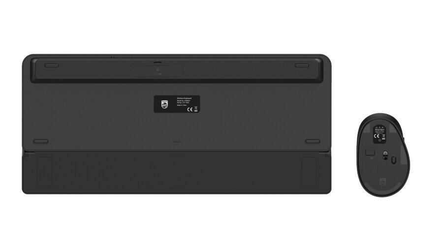 Philips SPT6607B Bluetooth + 2.4GHz Dual Mode Kablosuz Türkçe Q Bilek Destekli Multimedya Klavye Mouse Set Siyah - 3