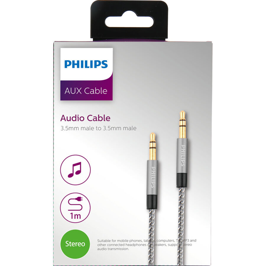 Philips SWR2114B Örgülü 3.5 Jack Aux Kablosu - 4