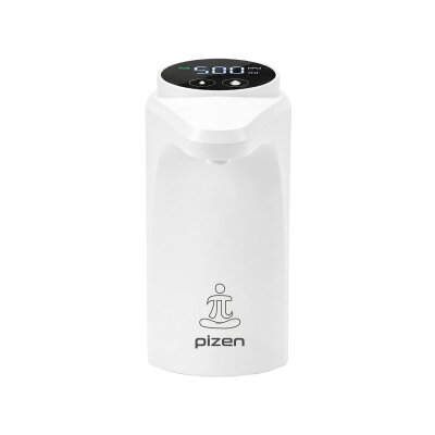 Pizen Flow Şarjlı Otomatik Damacana Su Pompası TDS Ölçer 250ml 500ml 1L 2L Ölçü Özellikli Beyaz