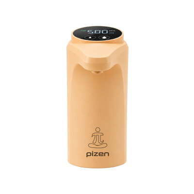 Pizen Flow Şarjlı Otomatik Damacana Su Pompası TDS Ölçer 250ml 500ml 1L 2L Ölçü Özellikli Turuncu