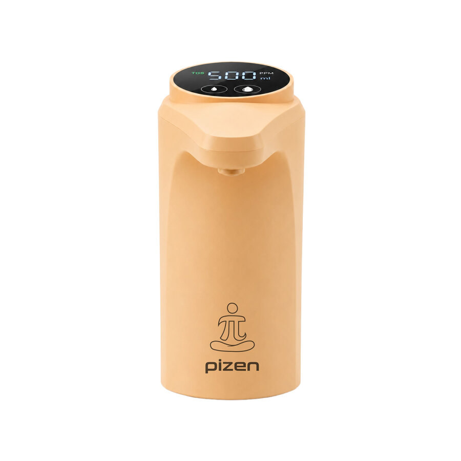 Pizen Flow Şarjlı Otomatik Damacana Su Pompası TDS Ölçer 250ml 500ml 1L 2L Ölçü Özellikli Turuncu - 1