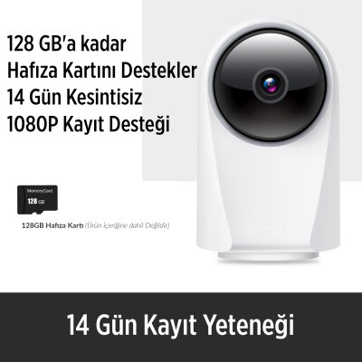 Realme 360° Full HD Wi-Fi IP Akıllı Kablosuz Güvenlik Kamerası Bebek Monitörü Evcil Hayvan Kamerası İç Mekan Kamera - 5