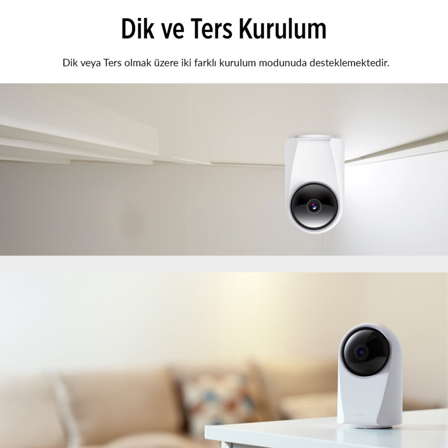 Realme 360° Full HD Wi-Fi IP Akıllı Kablosuz Güvenlik Kamerası Bebek Monitörü Evcil Hayvan Kamerası İç Mekan Kamera - 7