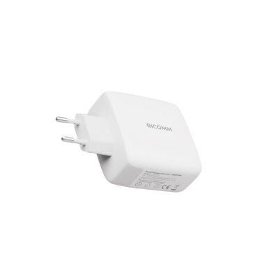 Ricomm 100W GaN 3 Portlu USB-C + USB-A Şarj Aleti QC5.0 PD Type-C Hızlı Şarj Cihazı + 100W Şarj Kablosu - 3