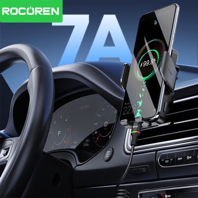 Rocoren 100W 7A Spiral RGB LED Işıklı Spiral Type-C Hızlı Şarj ve Data Kablosu 1.6 Metre - 2