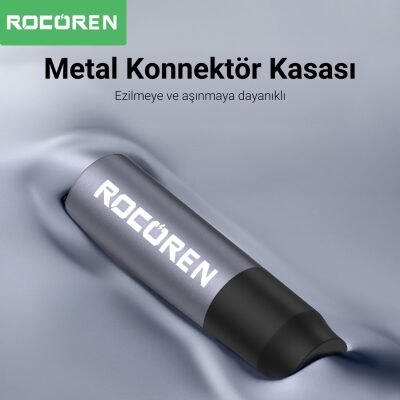 Rocoren 3.5mm Hi-Fi TRS AUX Ses Kablosu 1 Metre - 3