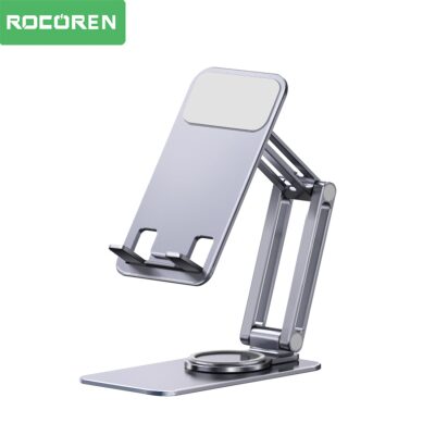 Rocoren 360° Döner Mekanizmalı Katlanabilir Alüminyum Telefon Standı