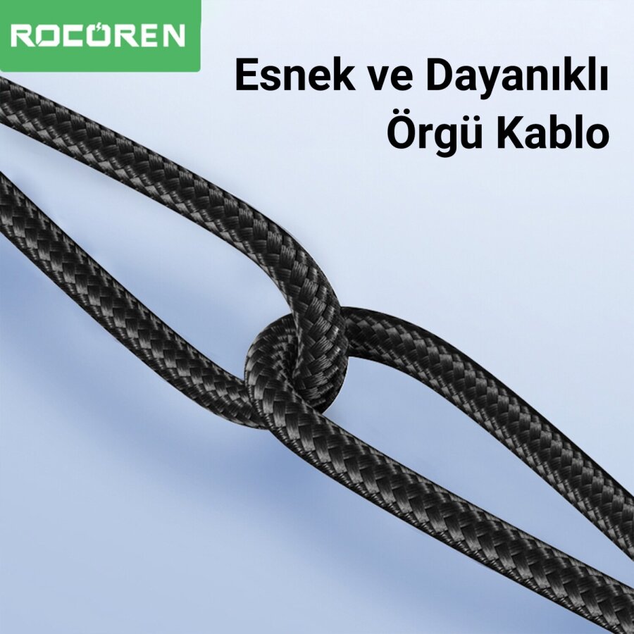 Rocoren Type-C to 3.5mm Jack AUX Hi-Fi DAC Ses Kablosu 1 Metre - 6