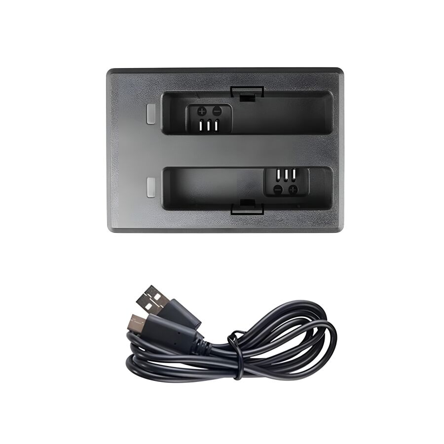 SJCAM A10 ve A20 Aksiyon Kameraları için İkili Yedek Batarya Şarj İstasyonu - 1