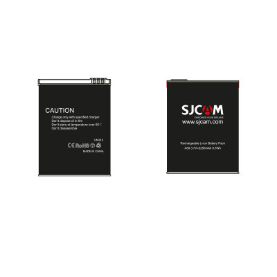 SJCAM A50 Batarya 2250mAh Şarj Edilebilir Lityum Pil Uyumlu Yedek Batarya