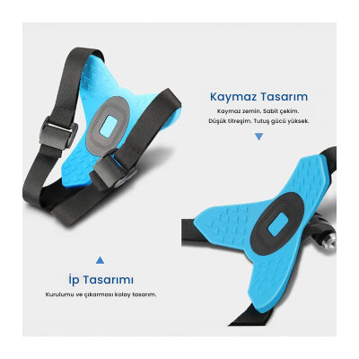 SJCAM Aksiyon Kamera Kask Alt Çene Bağlantı Aparatı - 7