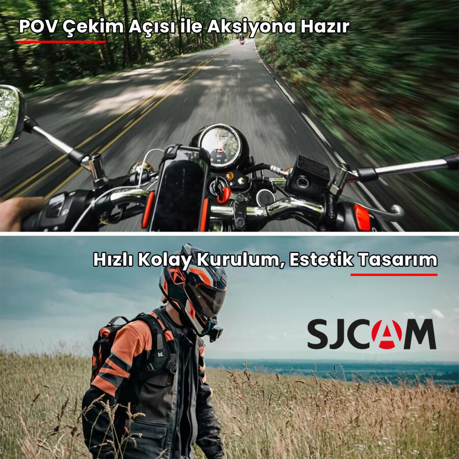 SJCAM Aksiyon Kamera Kask Alt Çene Bağlantı Aparatı - 3