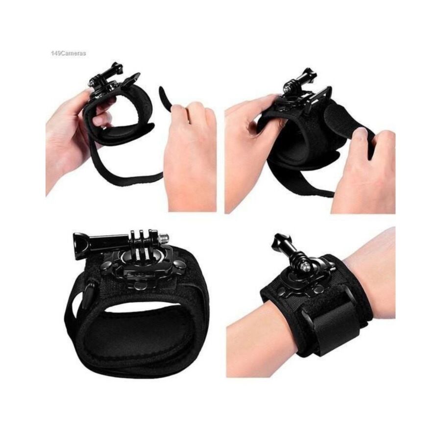 SJCAM Aksiyon Kamera Uyumlu 360 Derece Dönebilen Bilek Bağlantı Aparatı - 5