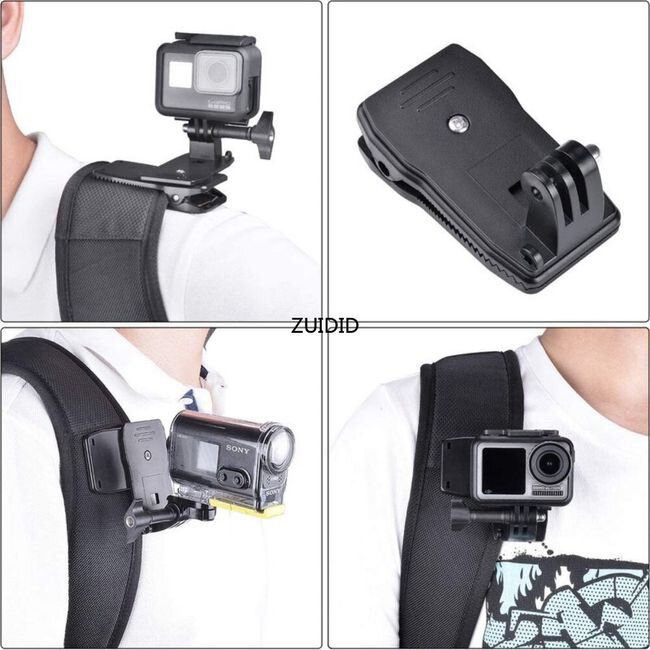SJCAM Aksiyon Kamera Uyumlu 360 Derece Dönebilen J Hook Klips Kelepçe - 6