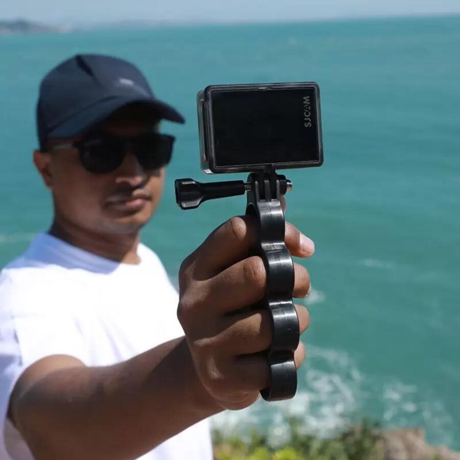 SJCAM Aksiyon Kamera Uyumlu Avuç içi Parmak El Tutucu Monopod - 3