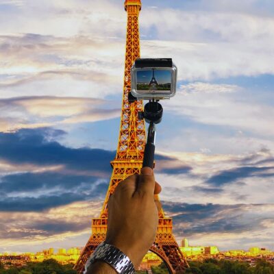 SJCAM Aksiyon Kamera Uyumlu Monopod ve Bağlantı Adaptörü - 7