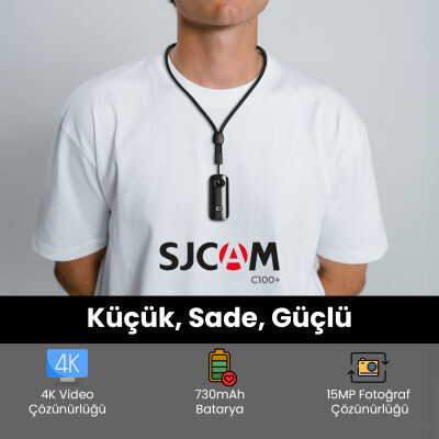 SJCAM C100+ 4K Mini Aksiyon Kamerası Pembe - 4