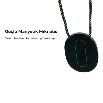 SJCAM C100 Serisi Aksiyon Kamerası Uyumlu Ayarlanabilir Manyetik Boyun Askısı - 4