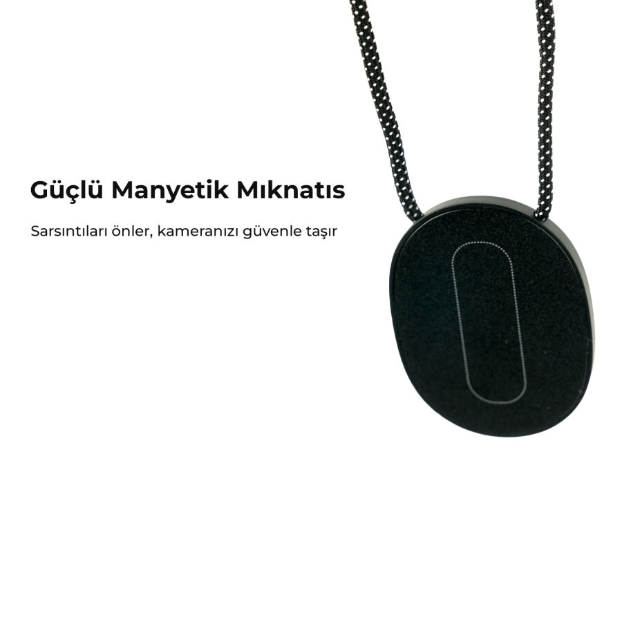 SJCAM C100 Serisi Aksiyon Kamerası Uyumlu Ayarlanabilir Manyetik Boyun Askısı - 4