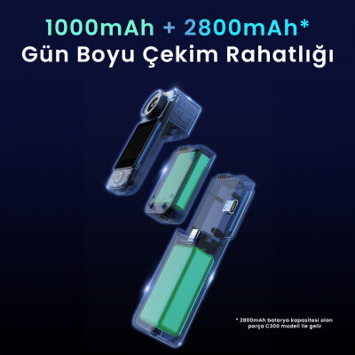 SJCAM C300 4K WiFi Aksiyon Kamerası Siyah - 4