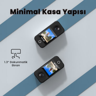 SJCAM C300 4K WiFi Aksiyon Kamerası Siyah - 5