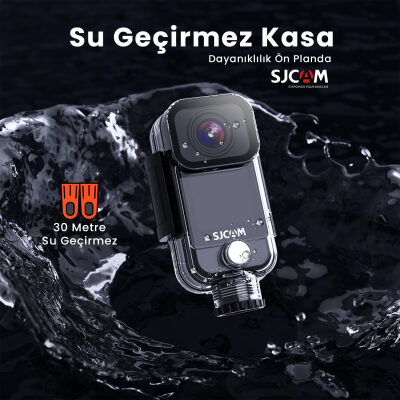 SJCAM C300 4K WiFi Aksiyon Kamerası Siyah - 8