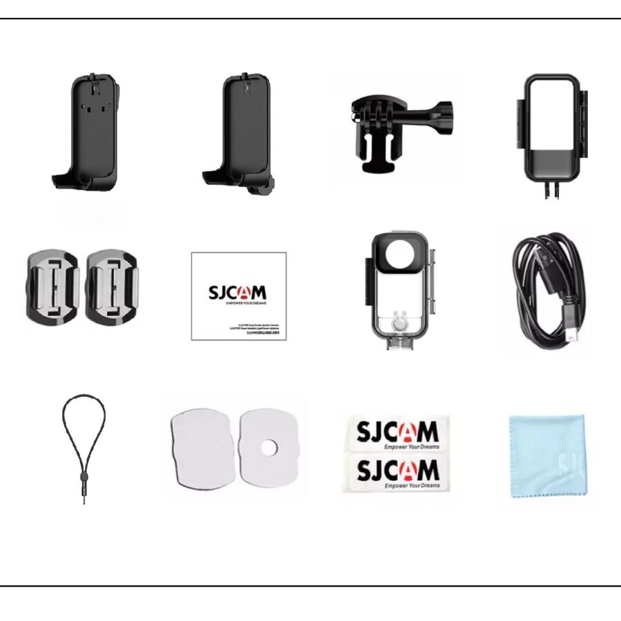 SJCAM C300 Pocket 4K WiFi Mini Aksiyon Kamerası Siyah - 9