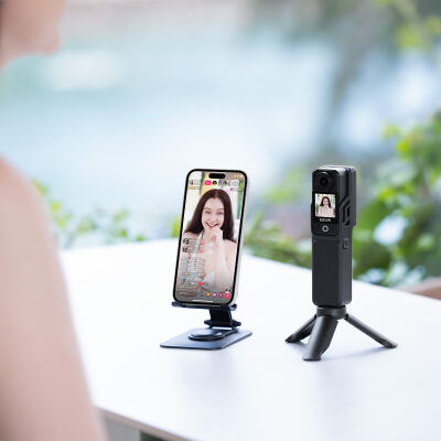 SJCAM C400 Pocket 4K UHD 3'ü 1 Arada Titreşim Engelleme Çift Ekranlı Vlog Aksiyon Kamerası - 4