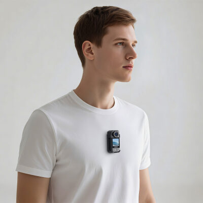 SJCAM C400 Pocket 4K UHD 3'ü 1 Arada Titreşim Engelleme Çift Ekranlı Vlog Aksiyon Kamerası - 8