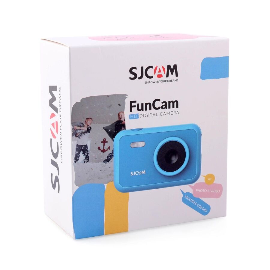 SJCAM FunCam Çocuklar için Fotoğraf Makinesi ve Kamera Aslan Desenli Mavi - 4