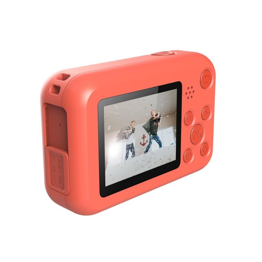 SJCAM FunCam Çocuklar için Fotoğraf Makinesi ve Kamera Ayı Desenli Kırmızı - 3