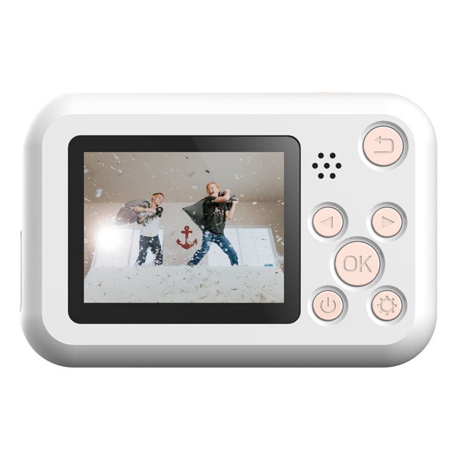 SJCAM FunCam Çocuklar için Fotoğraf Makinesi ve Kamera Bulut Desenli Beyaz - 2